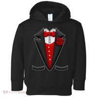 Red Rose Tuxedo Toddler Hoodie thumb 0