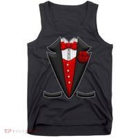 Red Rose Tuxedo Tank Top thumb 0