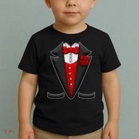 Red Rose Tuxedo Toddler T-Shirt thumb 2