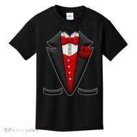 Red Rose Tuxedo Kids T-Shirt thumb 0