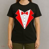 Red Tuxedo Wedding Tux T-Shirt thumb 4