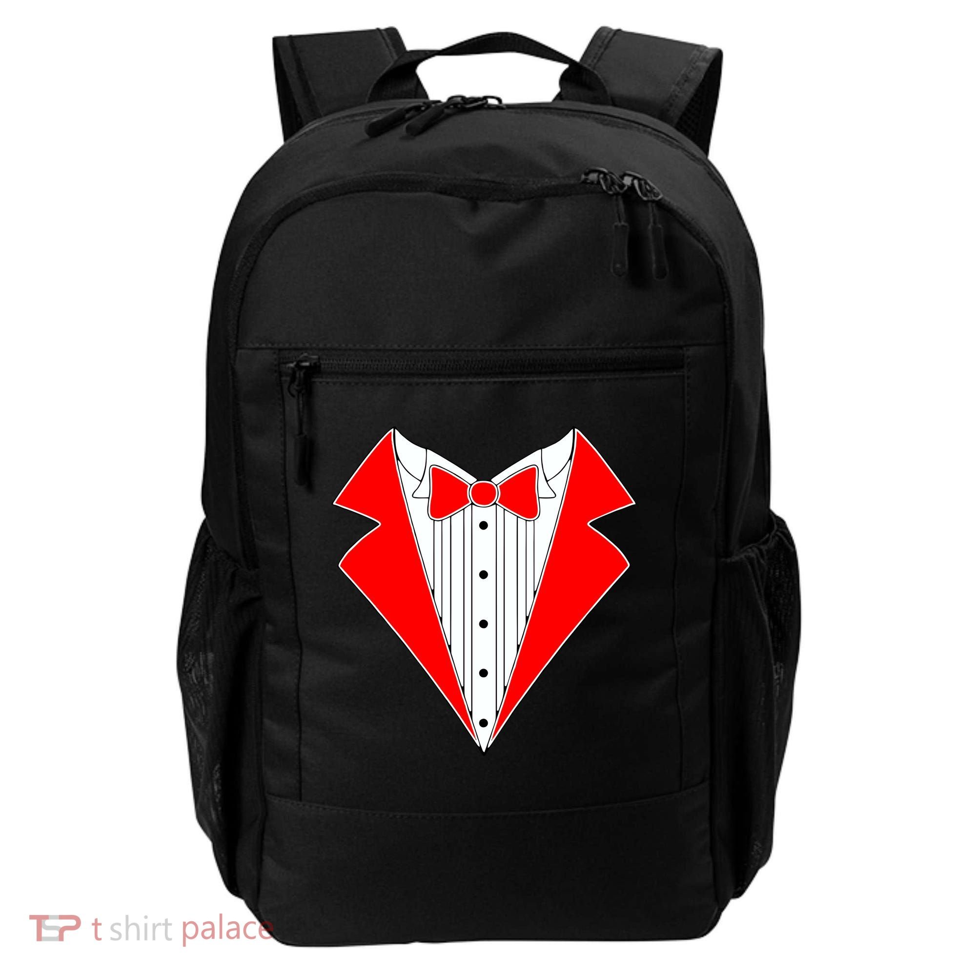 Red Tuxedo Wedding Tux Backpack