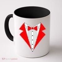 Red Tuxedo Wedding Tux Coffee Mug thumb 0