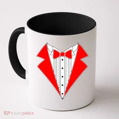 Red Tuxedo Wedding Tux Coffee Mug