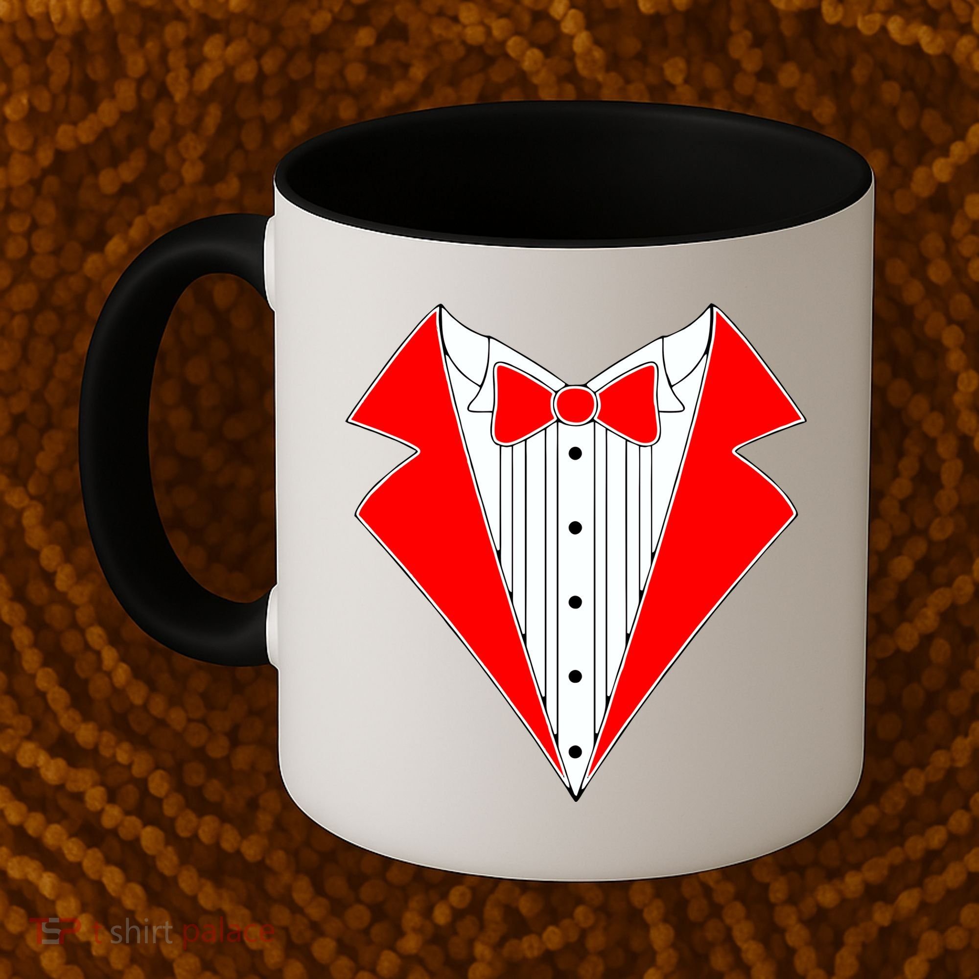 Red Tuxedo Wedding Tux Coffee Mug