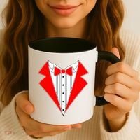 Red Tuxedo Wedding Tux Coffee Mug thumb 3