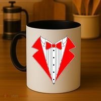 Red Tuxedo Wedding Tux Coffee Mug thumb 4
