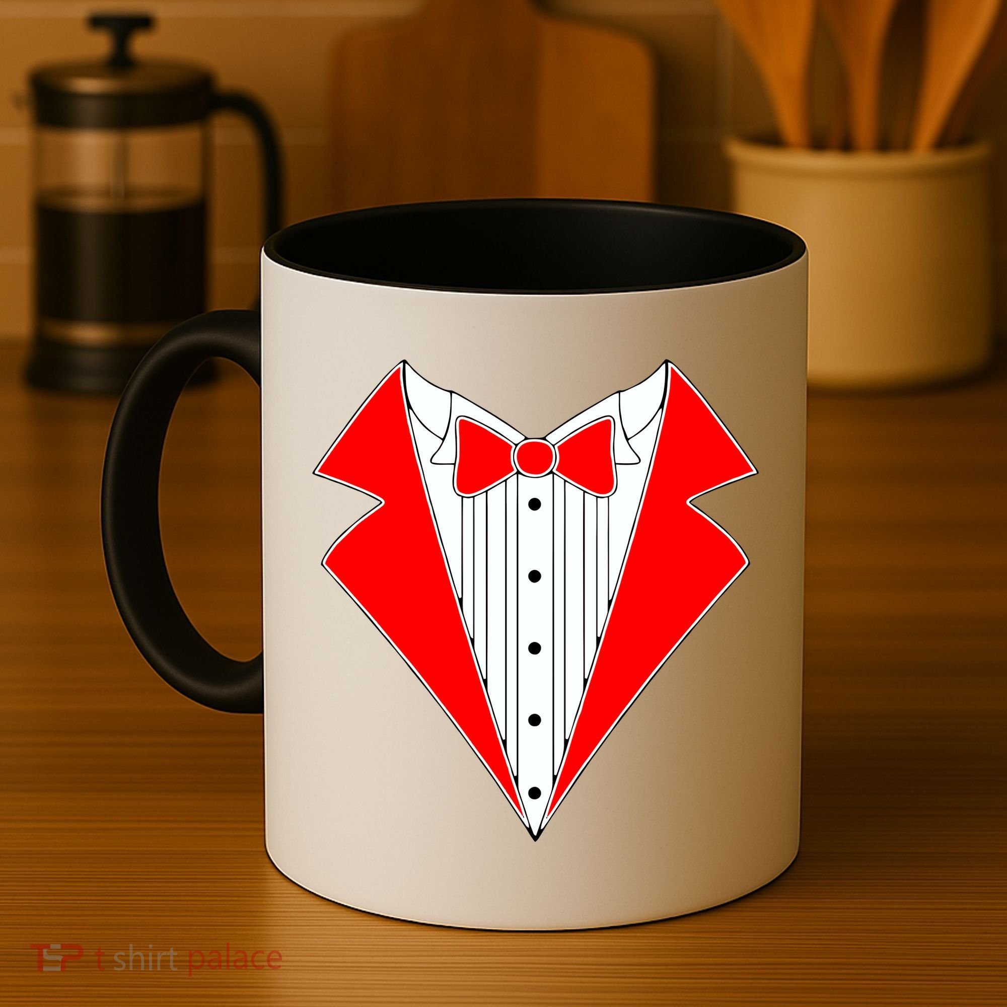 Red Tuxedo Wedding Tux Coffee Mug