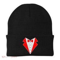 Red Tuxedo Wedding Tux Beanie thumb 0