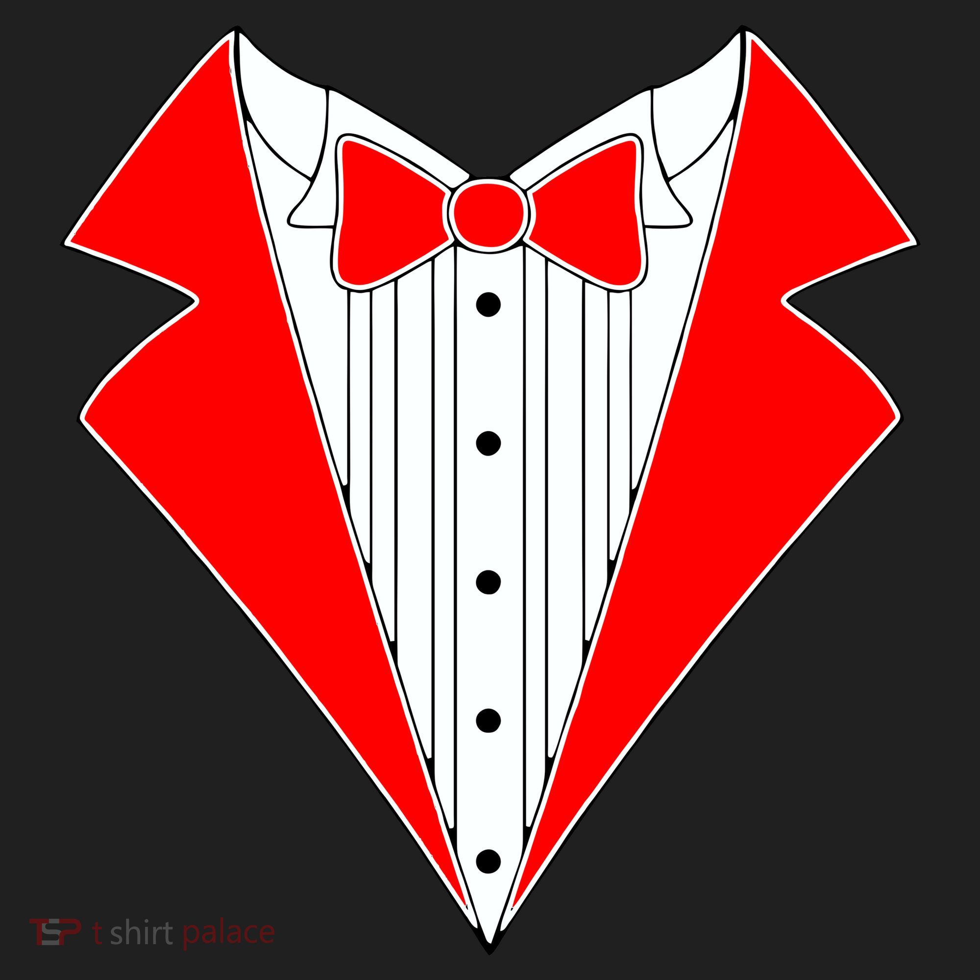 Red Tuxedo Wedding Tux Beanie