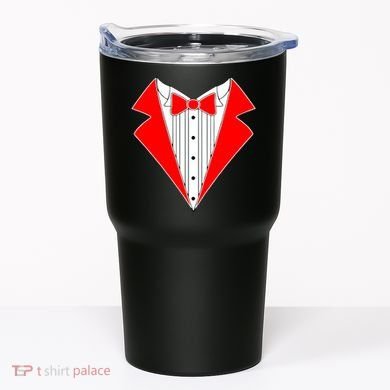 Red Tuxedo Wedding Tux Tumbler