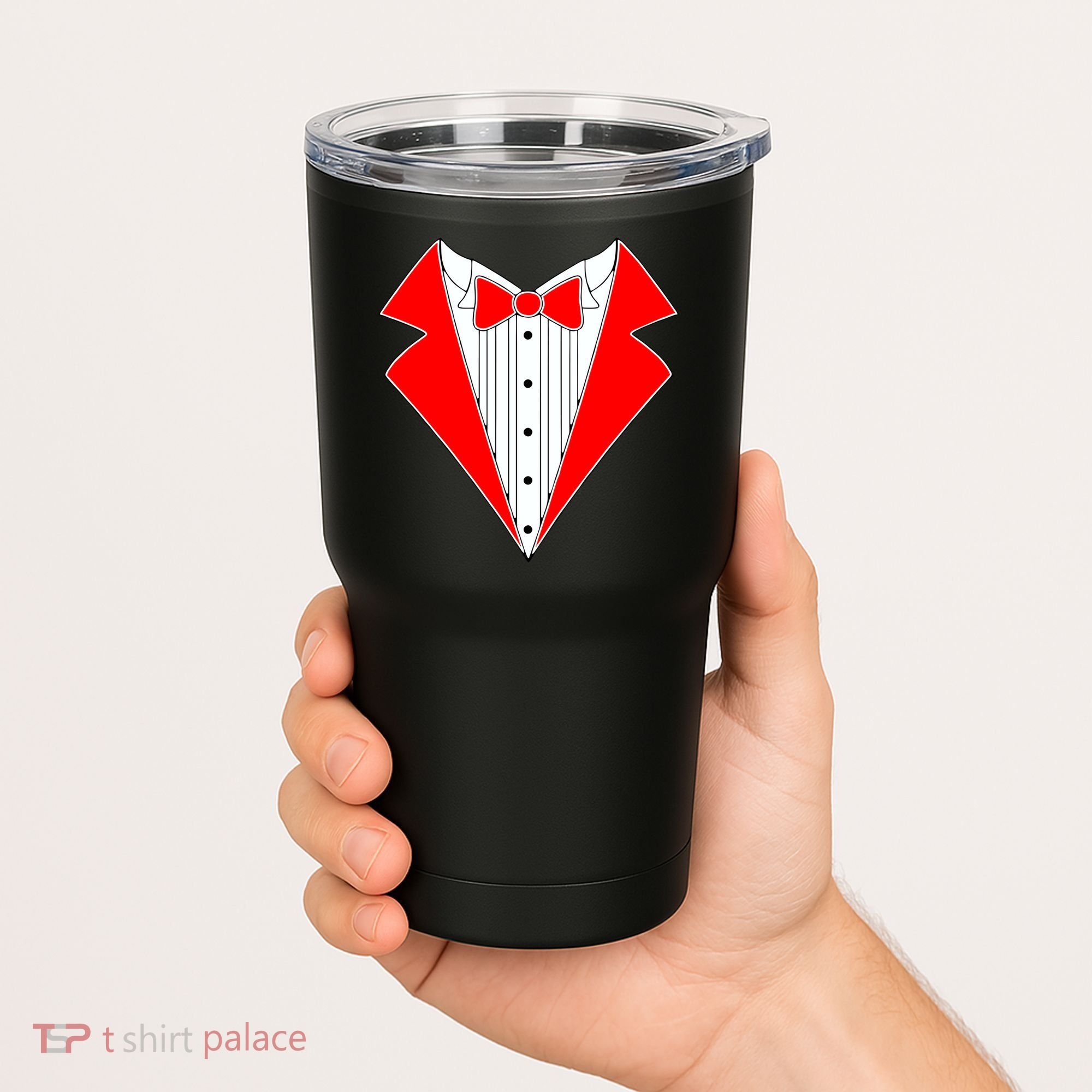 Red Tuxedo Wedding Tux Tumbler