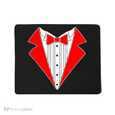 Red Tuxedo Wedding Tux Mousepad