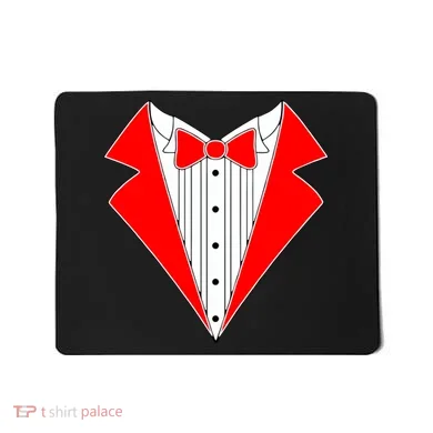 Red Tuxedo Wedding Tux Mousepad