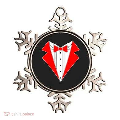 Red Tuxedo Wedding Tux Ornament