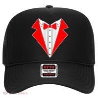 Red Tuxedo Wedding Tux Hat thumb 0