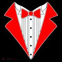 Red Tuxedo Wedding Tux Tank Top thumb 6