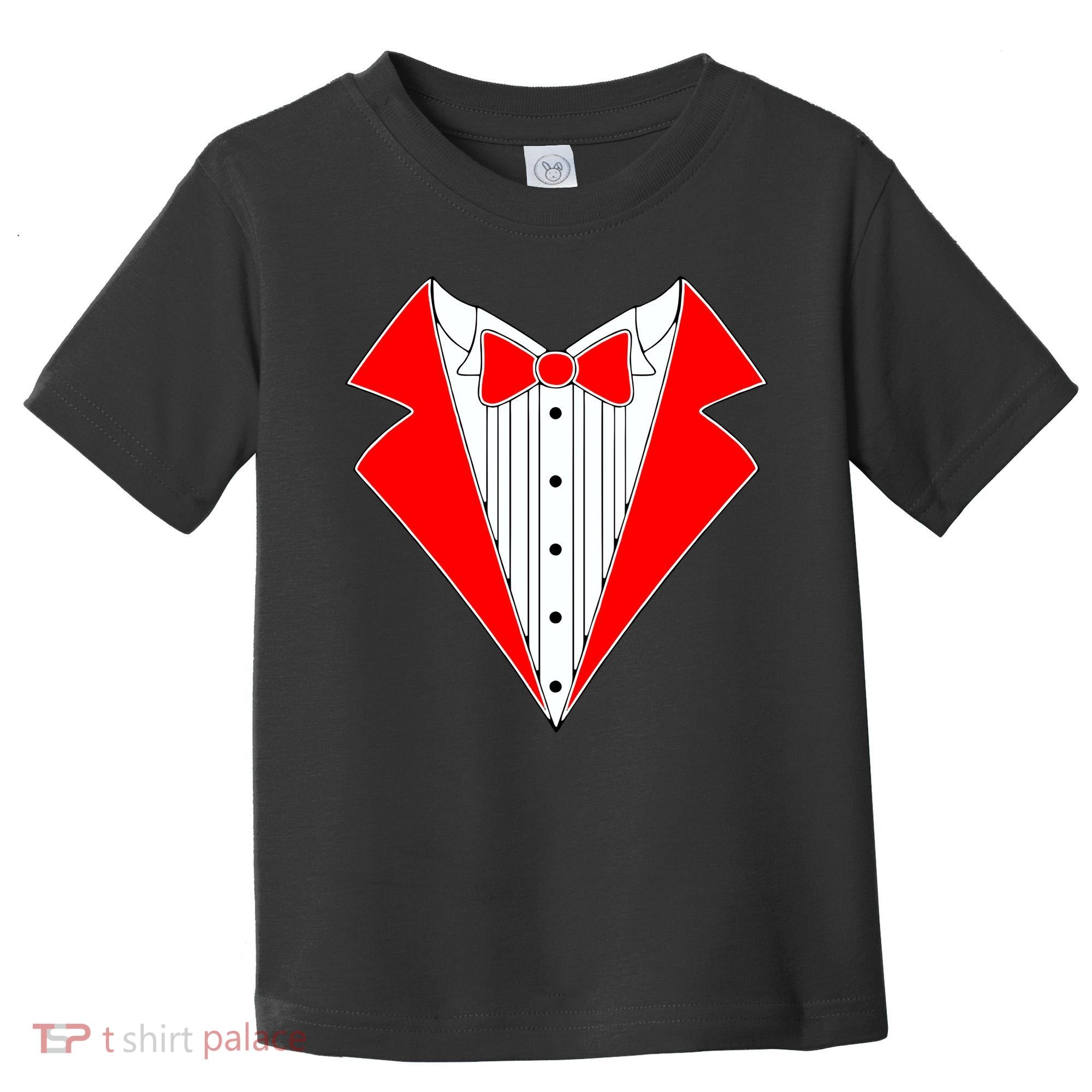 Red Tuxedo Wedding Tux Toddler T-Shirt