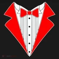 Red Tuxedo Wedding Tux Women's T-Shirt thumb 6