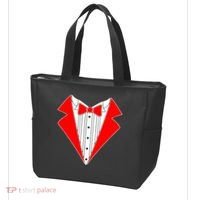 Red Tuxedo Wedding Tux Tote Bag thumb 3