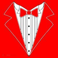 Red Tuxedo Wedding Tux Santa Hat thumb 1