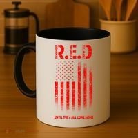 Red Until They All Come Home Coffee Mug thumb 4