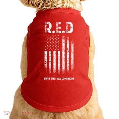 Red Until They All Come Home Doggie Tank