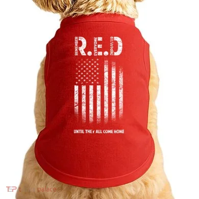 Red Until They All Come Home Doggie Tank