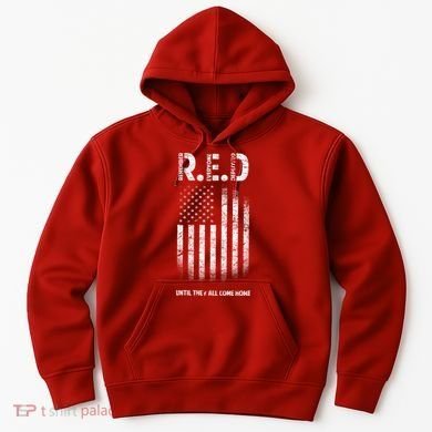 Red Until They All Come Home Hoodie