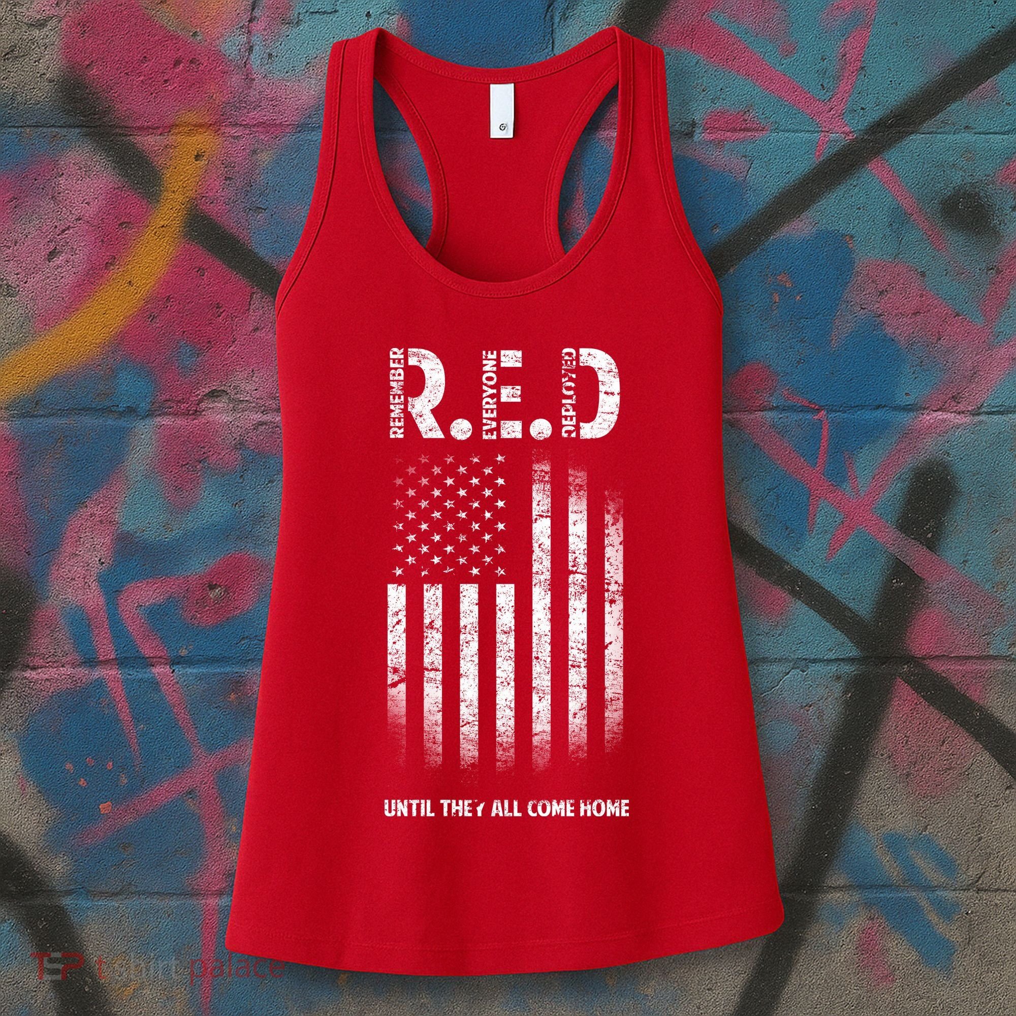 Red Until They All Come Home Women's Tank Top