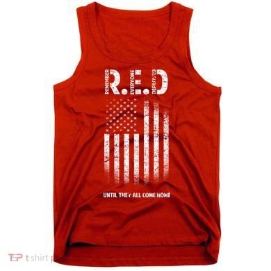 Red Until They All Come Home Tank Top