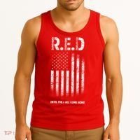 Red Until They All Come Home Tank Top thumb 3