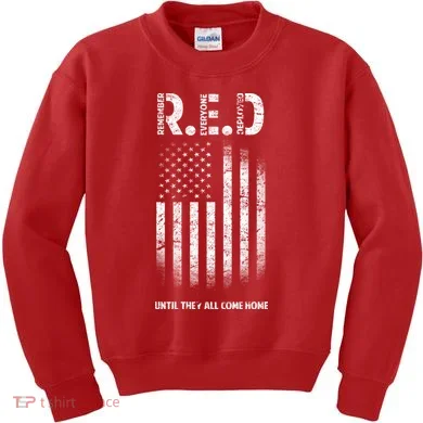 Red Until They All Come Home Kids Sweatshirt