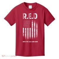 Red Until They All Come Home Kids T-Shirt thumb 0