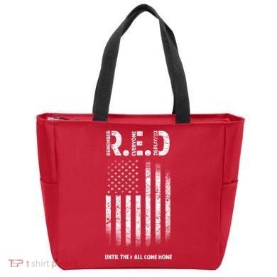 Red Until They All Come Home Tote Bag