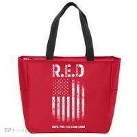 Red Until They All Come Home Tote Bag thumb 0