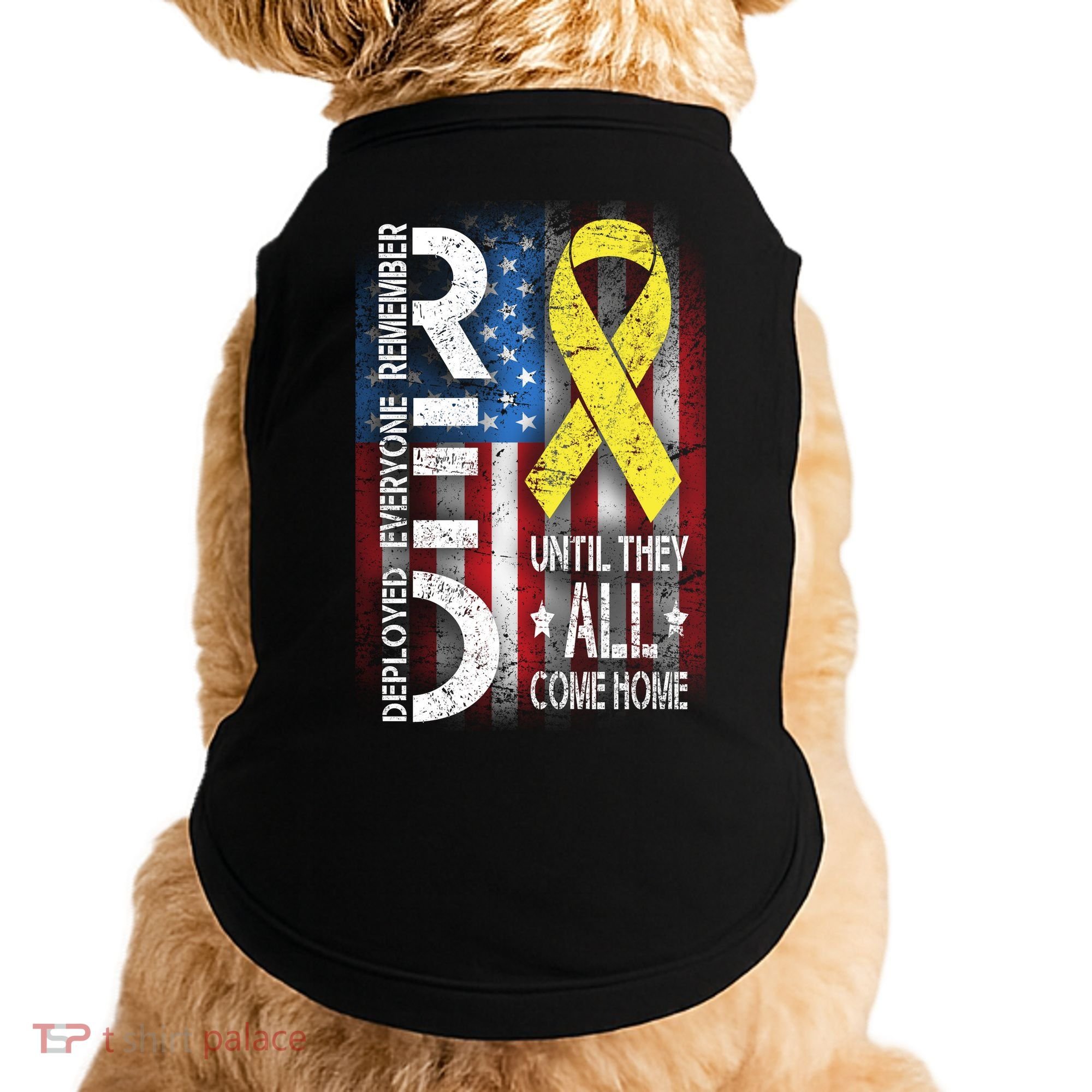 Red Until They All Come Home Tribute Doggie Tank