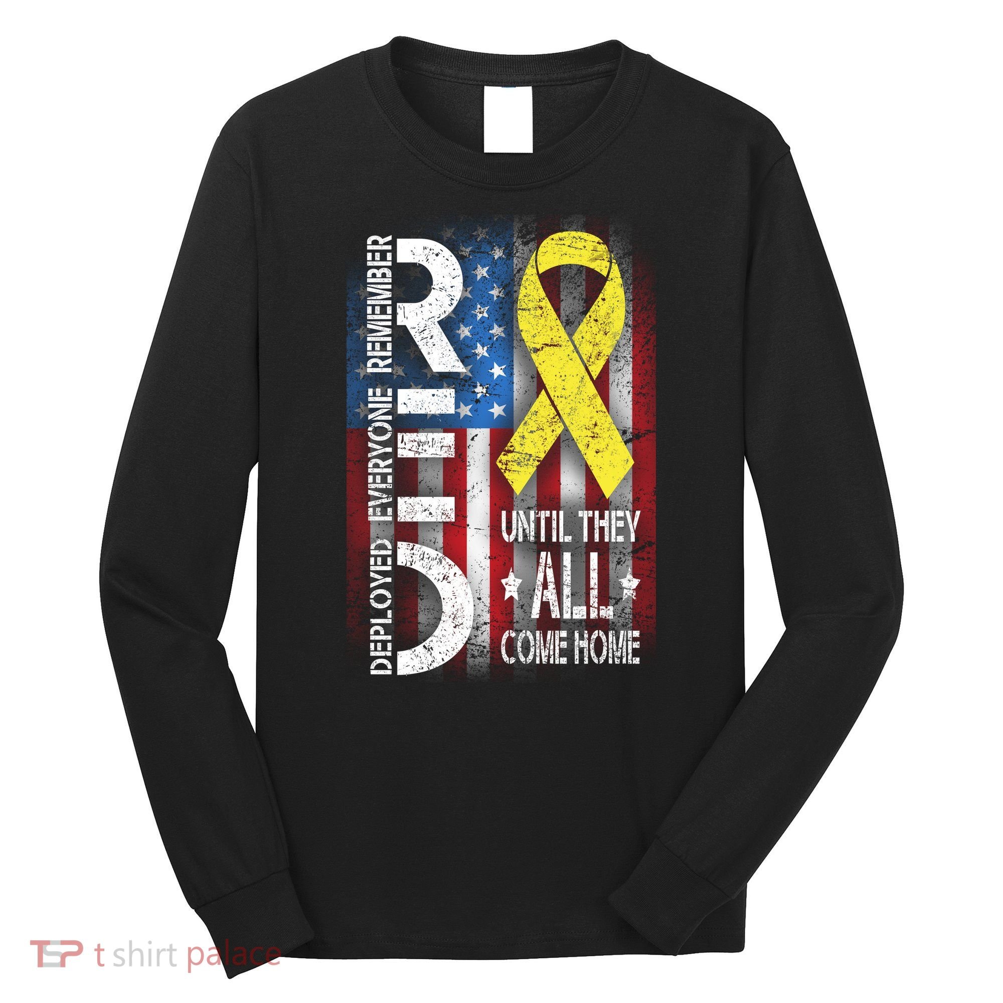 Red Until They All Come Home Tribute Long Sleeve Shirt