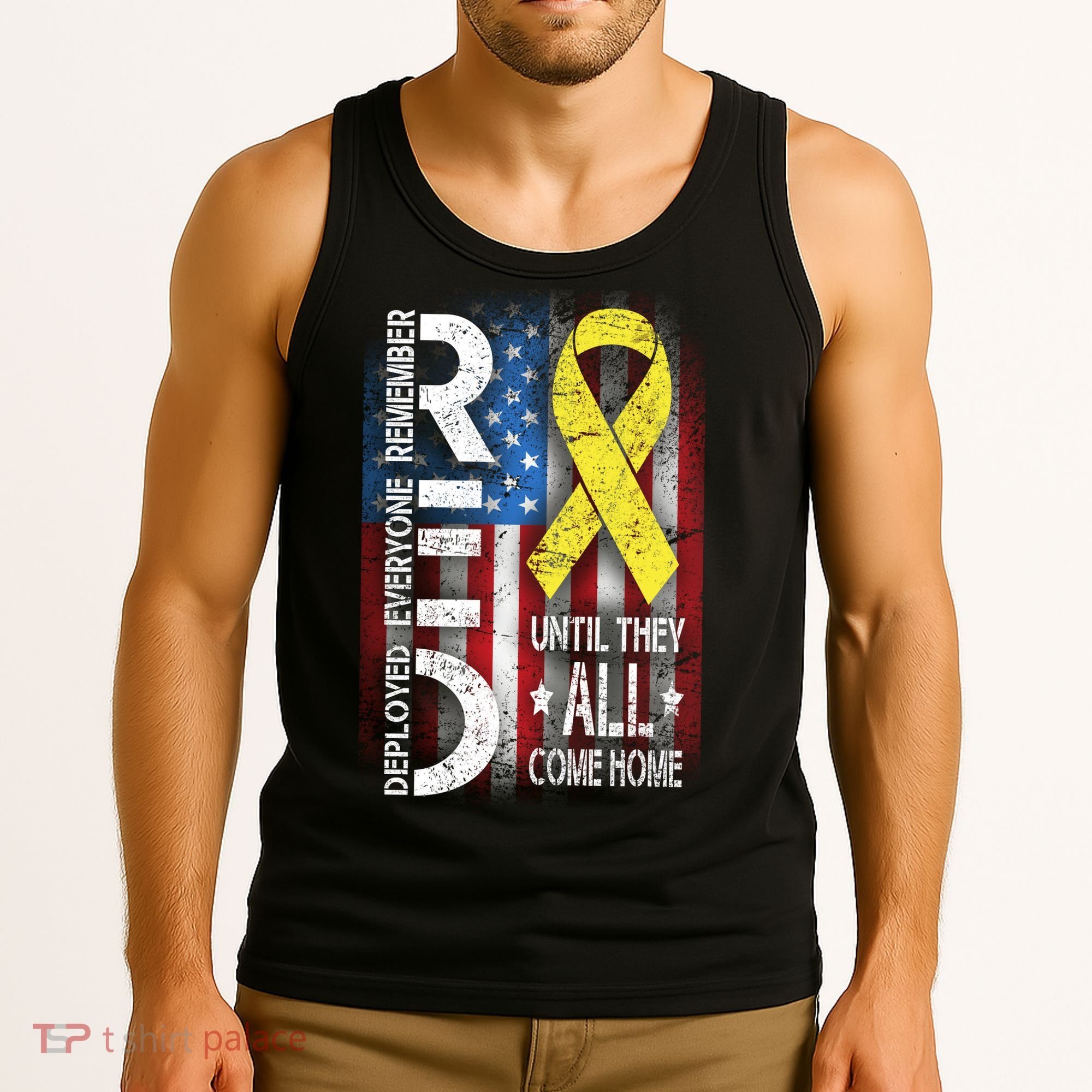 Red Until They All Come Home Tribute Tank Top