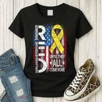 Red Until They All Come Home Tribute Women's T-Shirt thumb 3