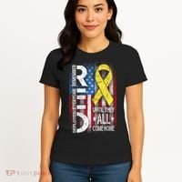Red Until They All Come Home Tribute Women's T-Shirt thumb 4