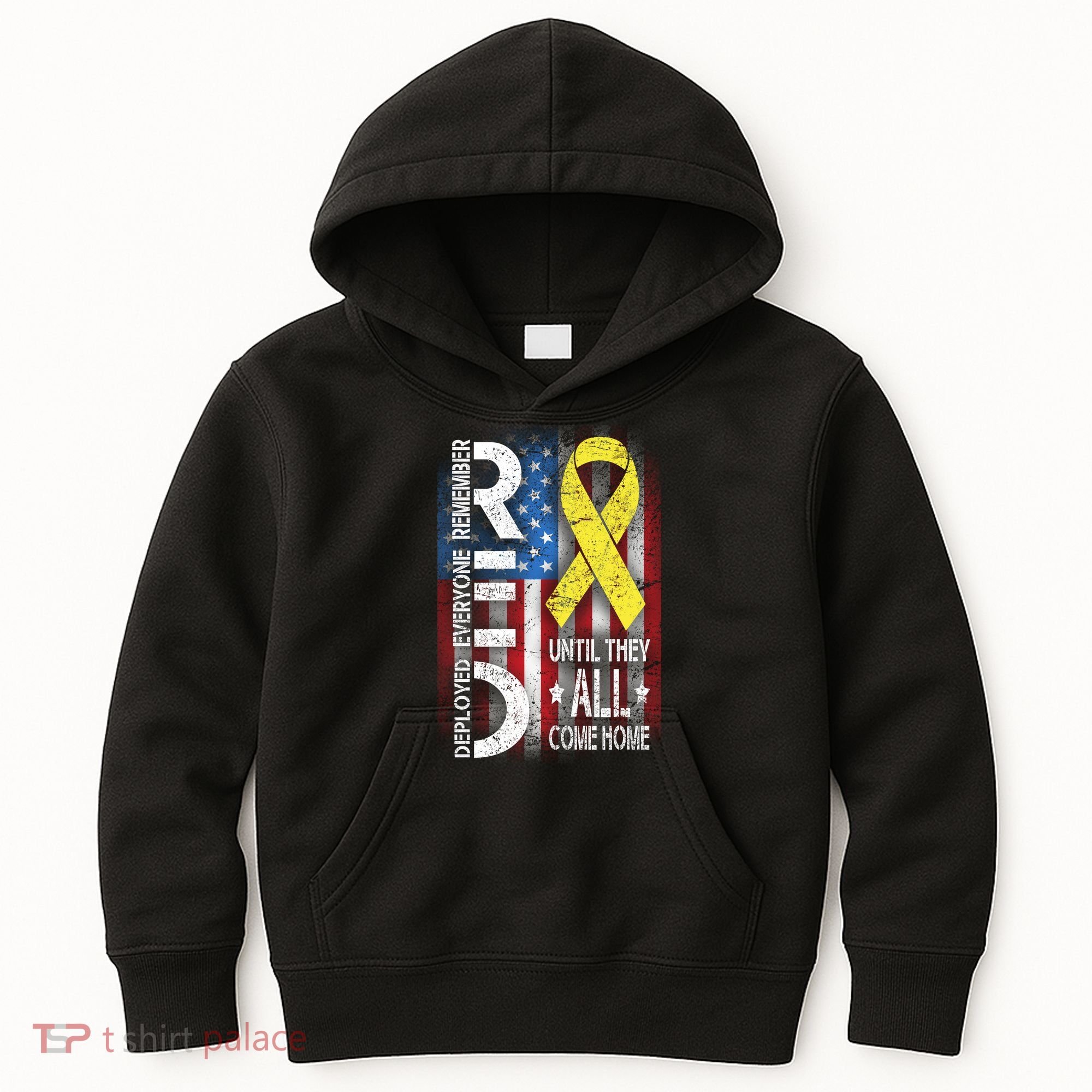 Red Until They All Come Home Tribute Kids Hoodie