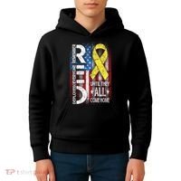 Red Until They All Come Home Tribute Kids Hoodie thumb 4