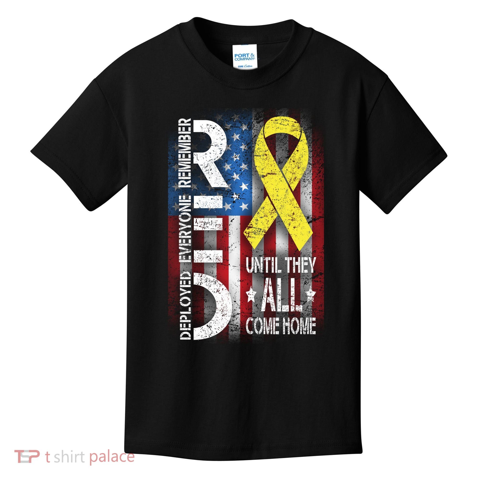 Red Until They All Come Home Tribute Kids T-Shirt