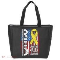 Red Until They All Come Home Tribute Tote Bag thumb 0