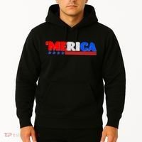 Red White & Blue 'Merica 4th Of July Hoodie thumb 2