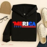 Red White & Blue 'Merica 4th Of July Hoodie thumb 4