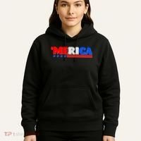 Red White & Blue 'Merica 4th Of July Hoodie thumb 5