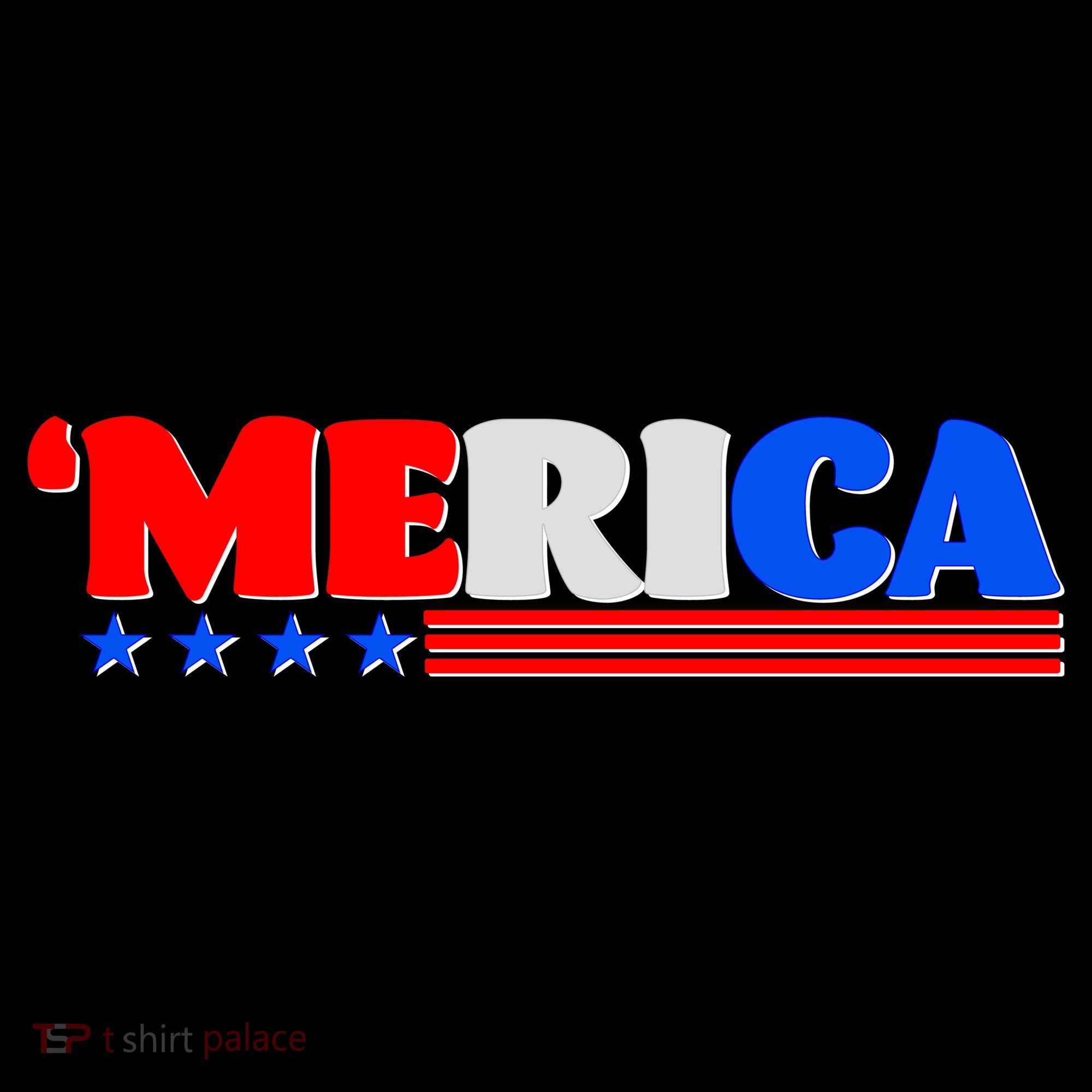 Red White & Blue 'Merica 4th Of July Hoodie