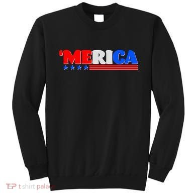 Red White & Blue 'Merica 4th Of July Sweatshirt